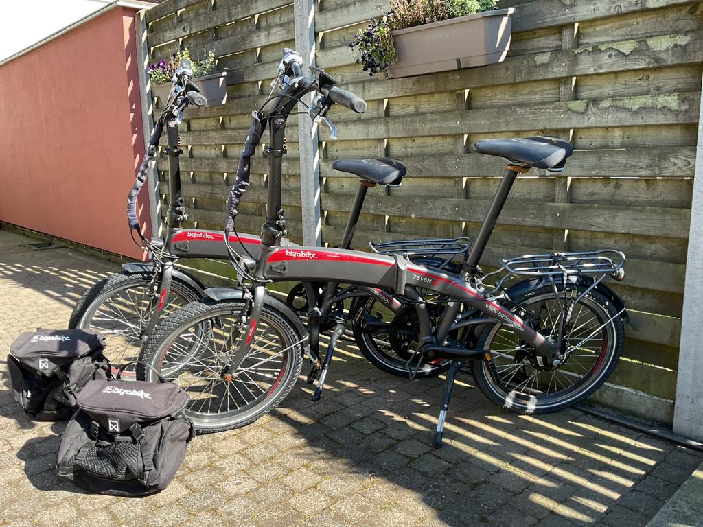 Elektrische vouwfietsen, Ophalen, Gebruikt