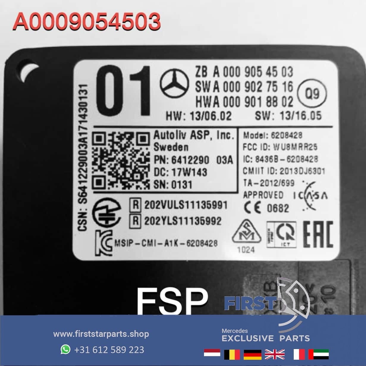 A0009054503 Afstand radar dodehoek A B CLA CLS GLA Klasse W1, Gebruikt, -, Ophalen of Verzenden, -