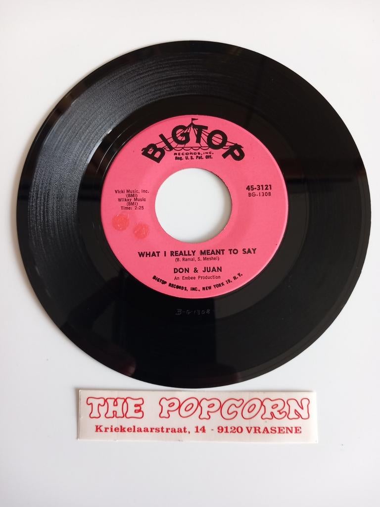 DON & JUAN. WHAT I REALLY MEANT TO SAY. 1962 USA 45T