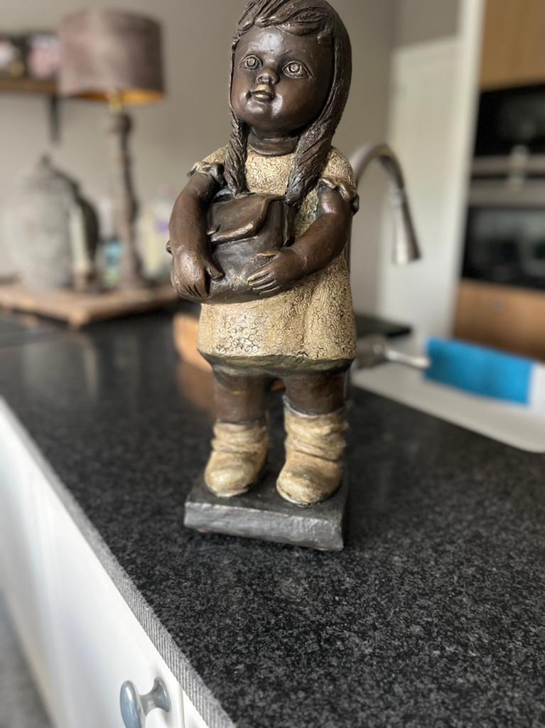 Bronzen beeldje in super mooie vintage stijl, Ophalen, Zo goed als nieuw