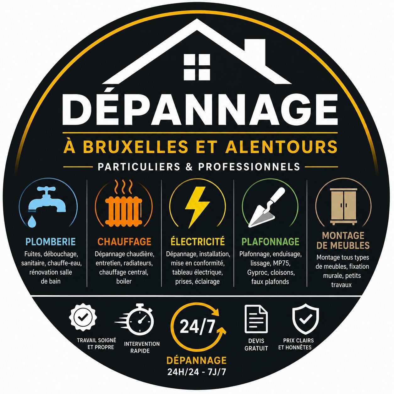MONTAGE MEUBLES IKEA & CUISINES – BRUXELLES, GAND/GENT,..