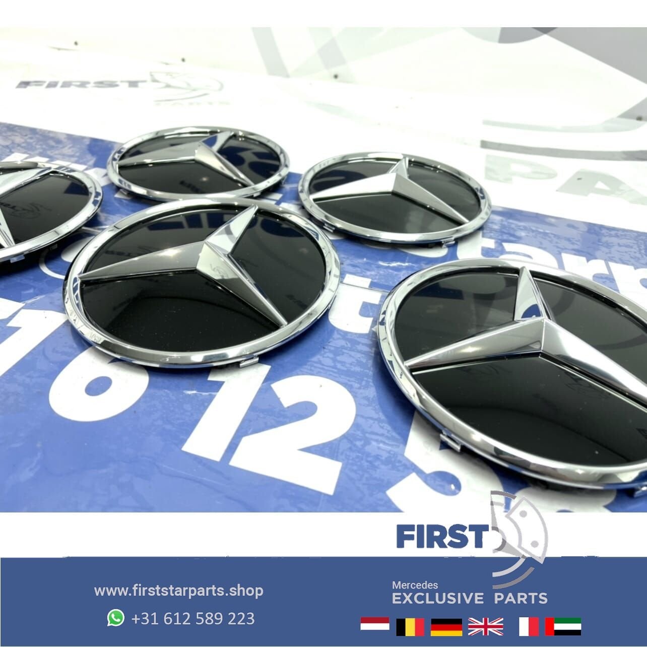 Mercedes W206 AMG STER LOGO GLANS Mercedes C Klasse 2021-202, Gebruikt, -, Ophalen of Verzenden, -