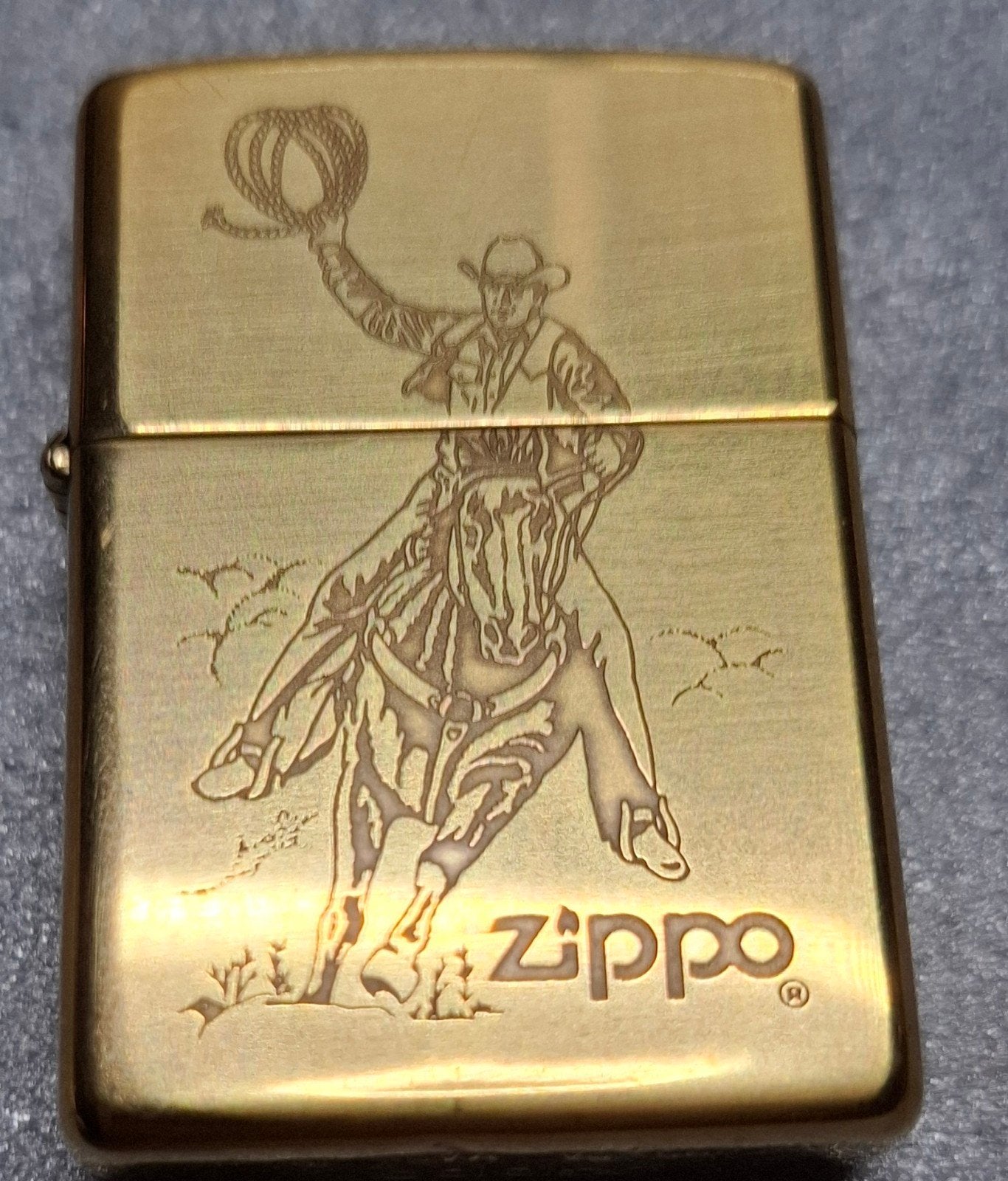 Aansteker Briquet zippo Cowboy Lasso Solid Brass I I. 94, Collections, Enlèvement ou Envoi, Neuf, Briquet