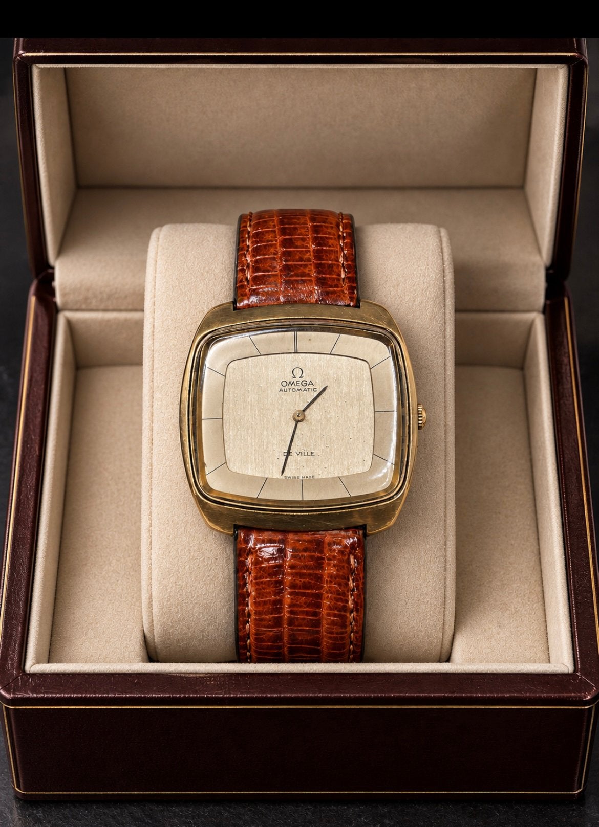 Montre-bracelet vintage Omega pour homme, Bijoux, Sacs & Beauté, Montre-bracelet, Cuir, Enlèvement, Utilisé
