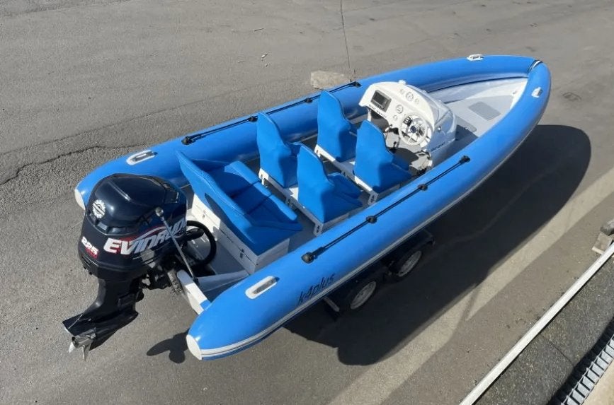 K4 Plus 2005 (Evinrude E225FHL HO FICHT RAM 2003), Sports nautiques & Bateaux, 200 ch ou plus, Démarrage électrique, Enlèvement