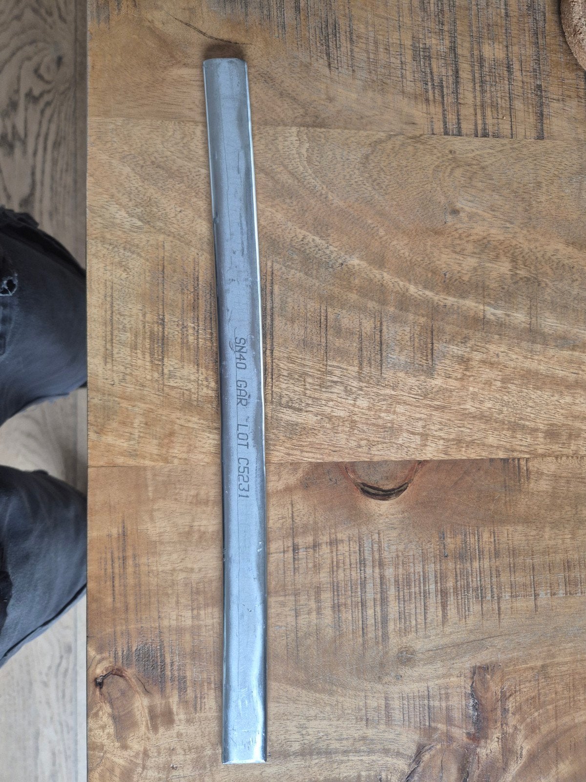 Étain soudure Sn40/Pb60 - 39Kg - Barre propre, Bricolage & Construction, Enlèvement, Neuf