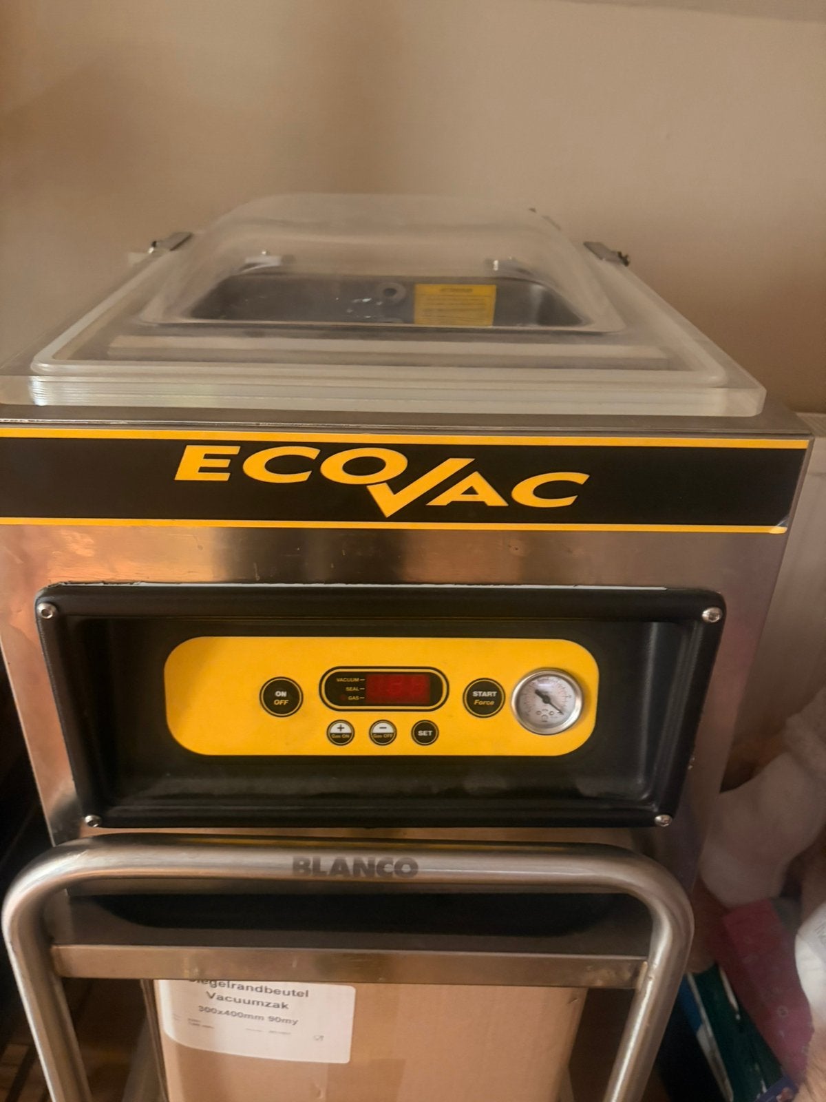 Professionele Vacuum machine + zakken merk ecovac, Zakelijke goederen, Ophalen of Verzenden