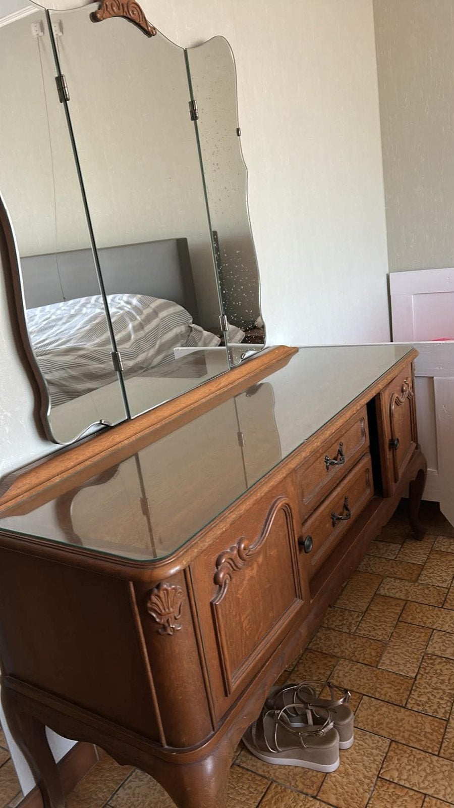 Spiegeltafel, Ophalen, Gebruikt, 150 tot 200 cm, 150 tot 200 cm