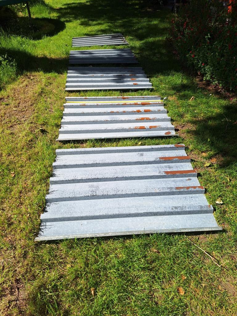 GERESERVEERD Gegalvaniseerde metalen dakpanelen dakplaten6, Ophalen