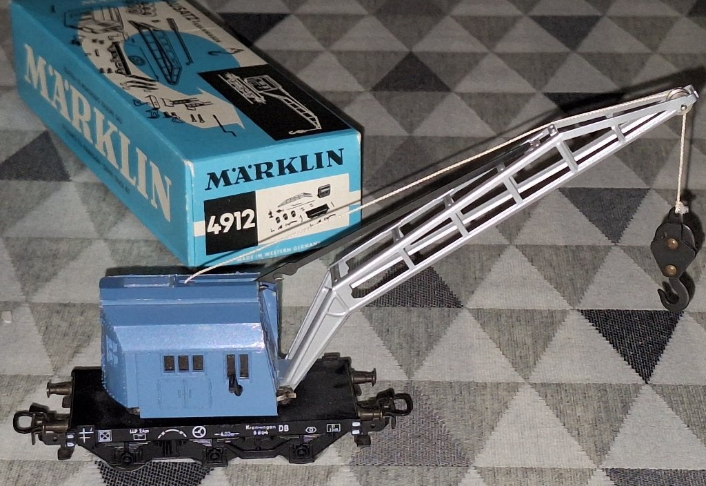Märklin HO 4912 Kraanwagen van de DB, Enlèvement ou Envoi, Comme neuf, Wagon, Märklin
