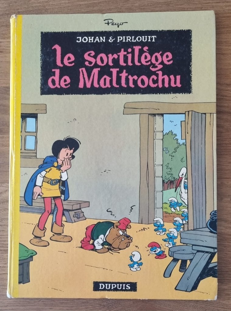 Johan et Pirlouit (E.O) Le sortilege de Maltrochu, Peyo, Enlèvement ou Envoi, Une BD, Utilisé