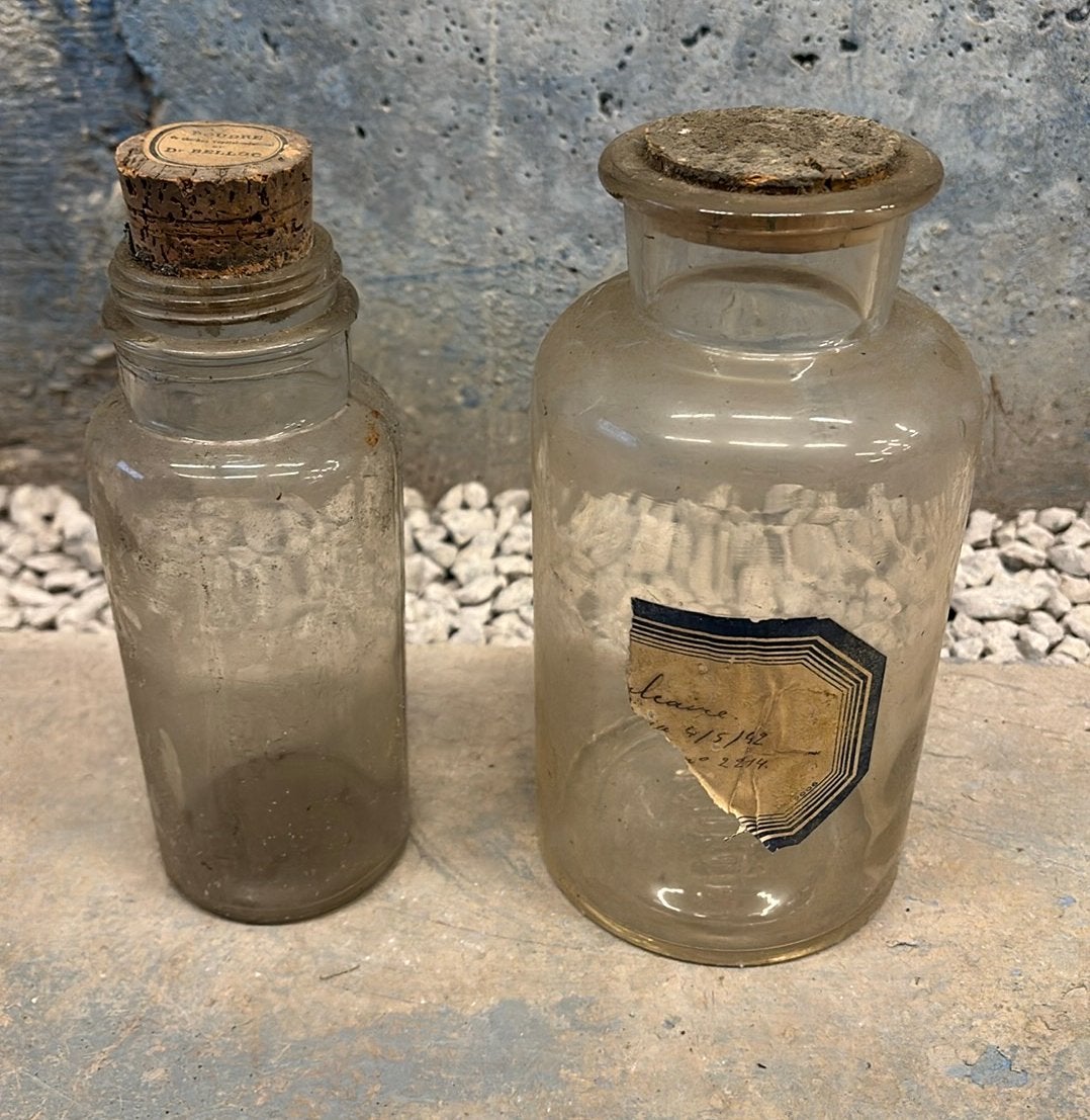 Bocaux en verre de pharmacie, Moins de 5 bouteilles, Verre, Enlèvement, Utilisé