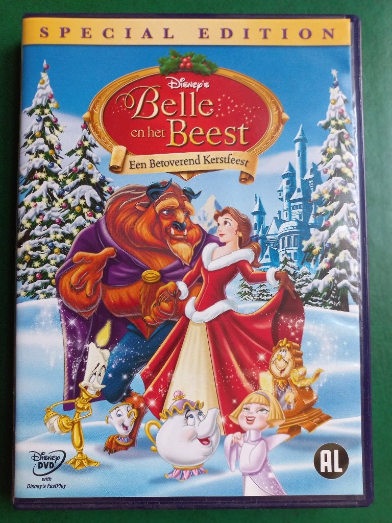 La Belle et la Bête : Un Noël enchanteur (1997) DISNEY, Enlèvement ou Envoi, Dessin animé, Tous les âges, Néerlandais