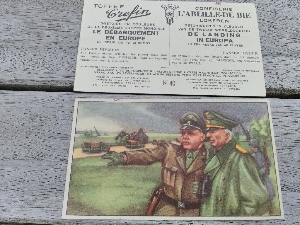 Chromo trefin WO2, Collections, Gravure, Comme neuf, Envoi, 1940 à 1960