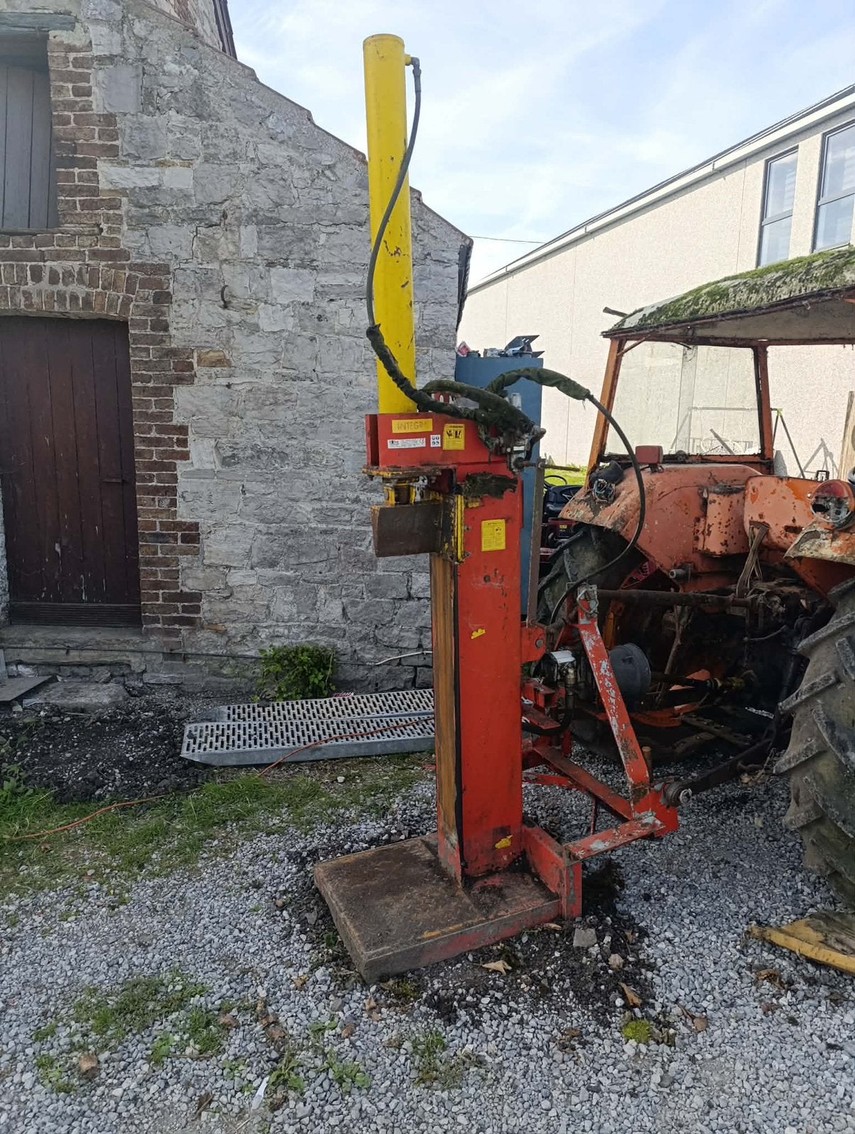 Fendeuse à bois 18t, Enlèvement