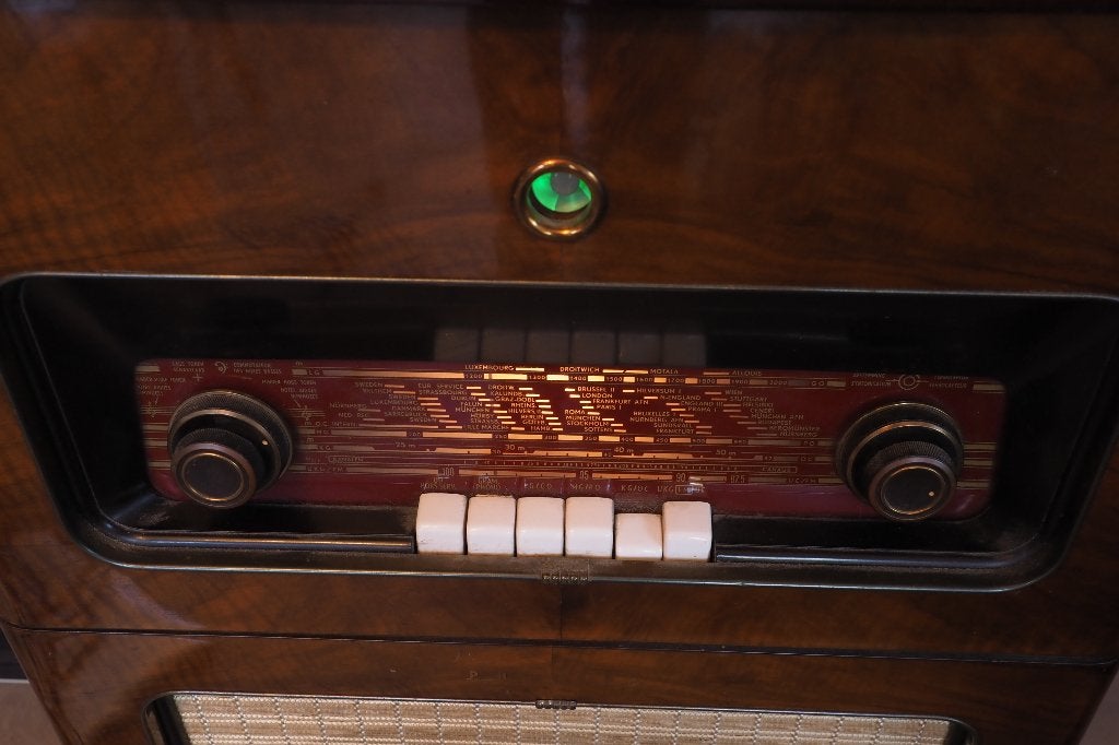 Philips antieke radio met platenspeler, Antiek en Kunst, Ophalen