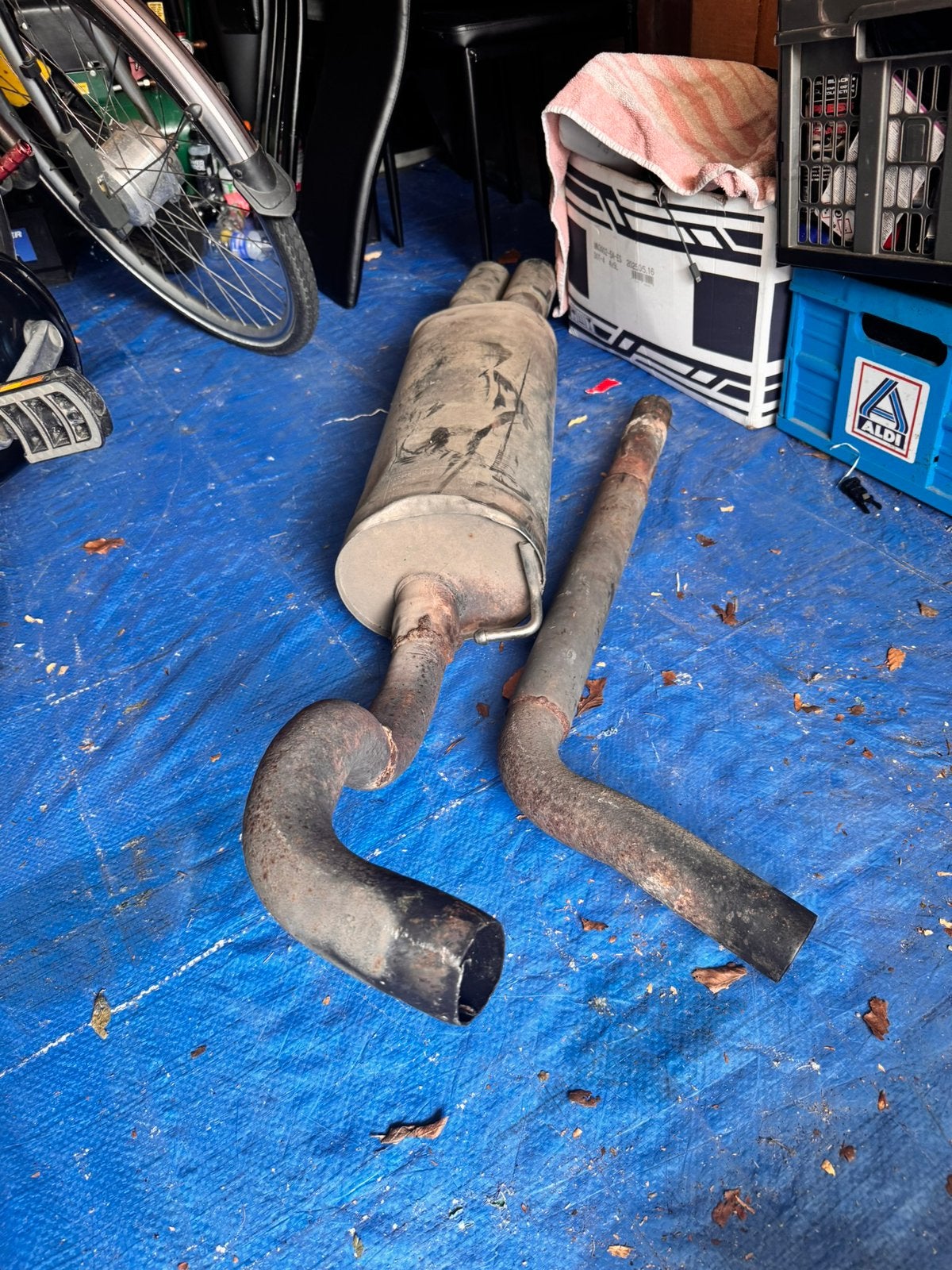 Straight pipe golf 4, Auto-onderdelen, Uitlaatsystemen, Ophalen, Gebruikt