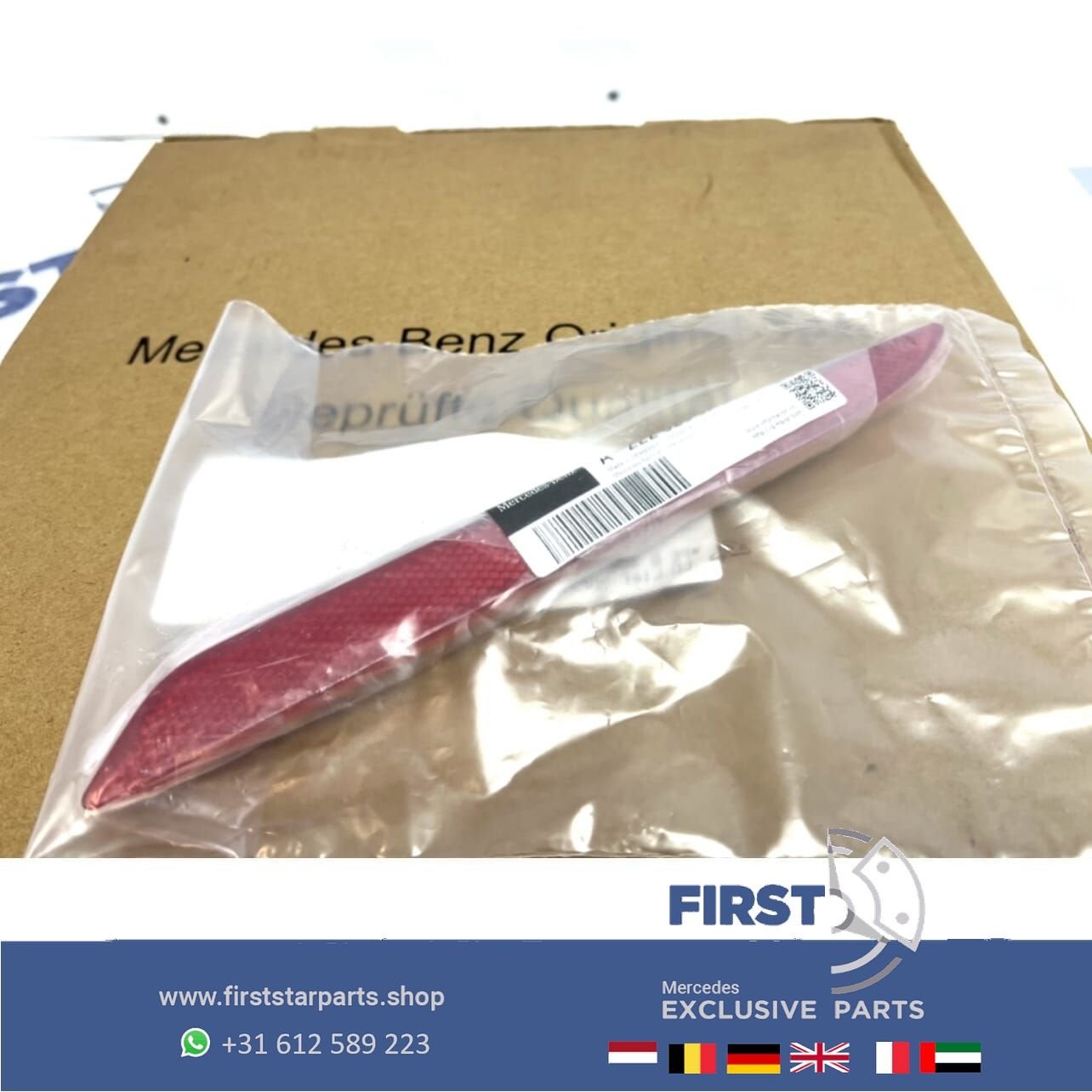 W177 ACHTERBUMPER REFLECTOR 2018-2022 AMG LINE A35 A45, Gebruikt, -, Ophalen of Verzenden, -