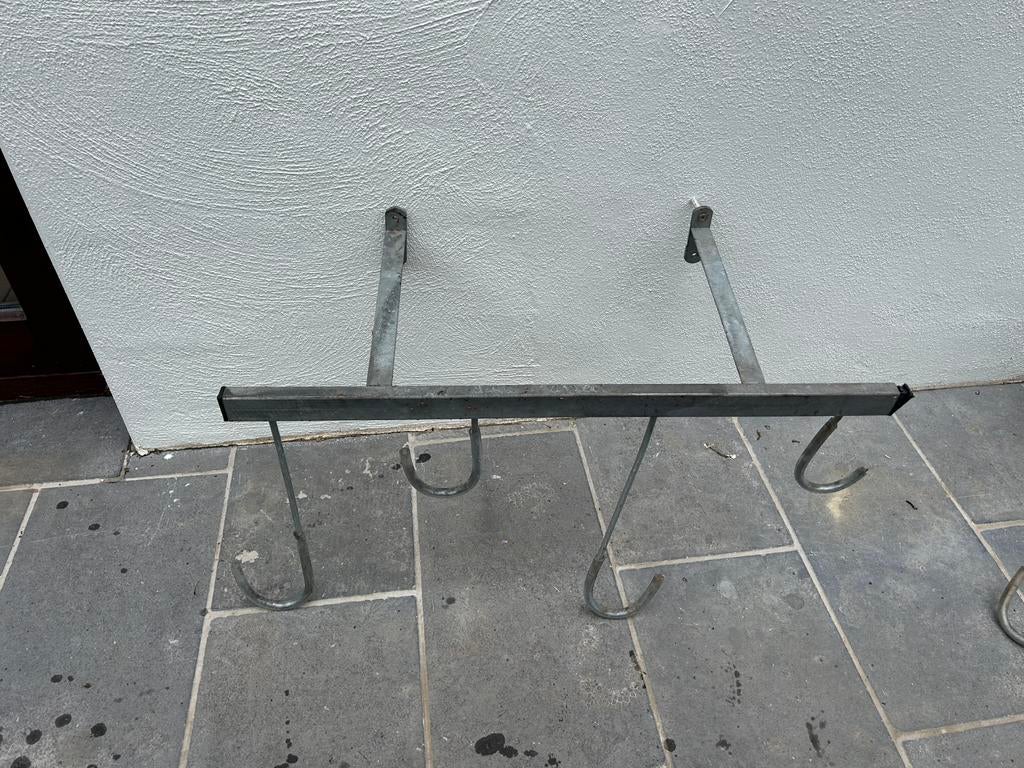 2 Porte-vélos muraux robustes - Acier | Wall Bike Racks -, Enlèvement, Utilisé