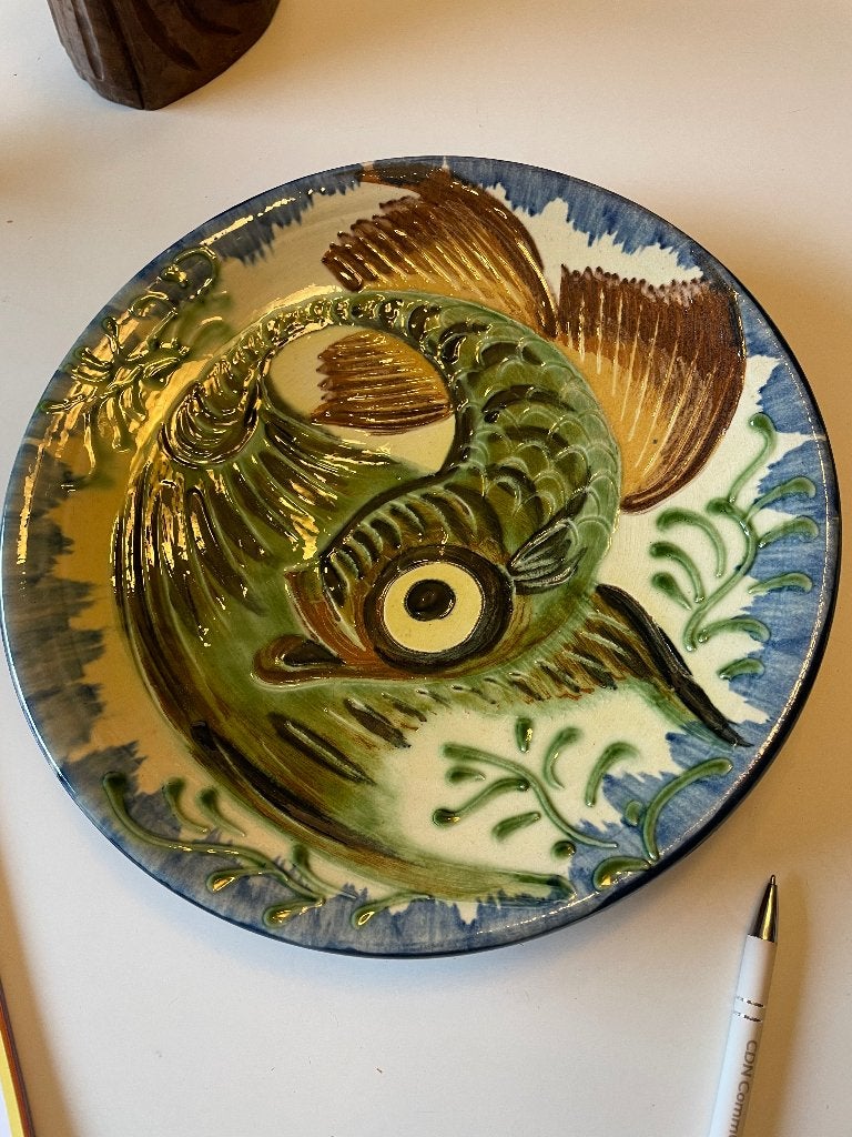 Vintage aardewerken wandbord, Antiek en Kunst, Ophalen