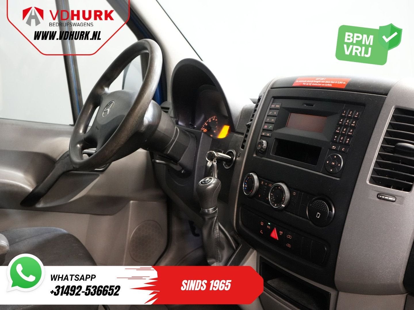 Mercedes-Benz Sprinter 213 2.2 CDI Aut. L2H2 €10.587 Incl. B, Automaat, 173 g/km, Blauw, Mercedes-Benz