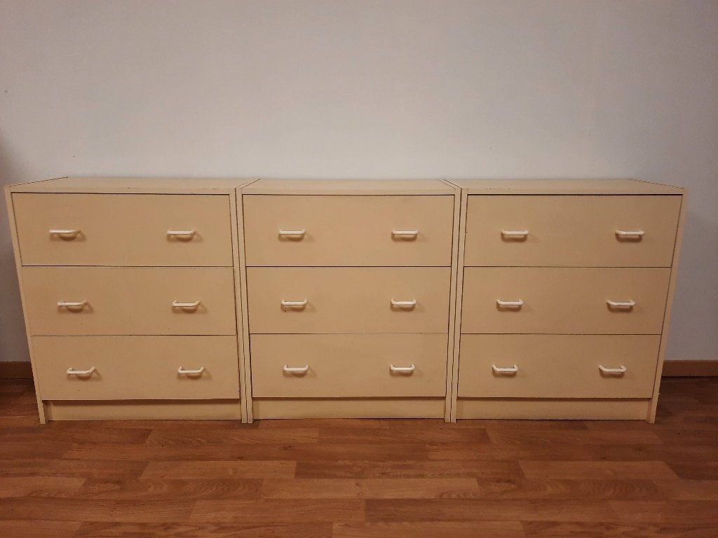 Lot de trois petites commodes, 3 ou 4 tiroirs, 25 à 50 cm, Moins de 100 cm, Enlèvement