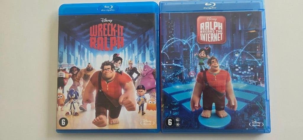 BR DISNEY - Wreck-it Ralph 1+2 (Ralph breaks the internet), CD & DVD, Enlèvement ou Envoi, Dessins animés et Film d'animation