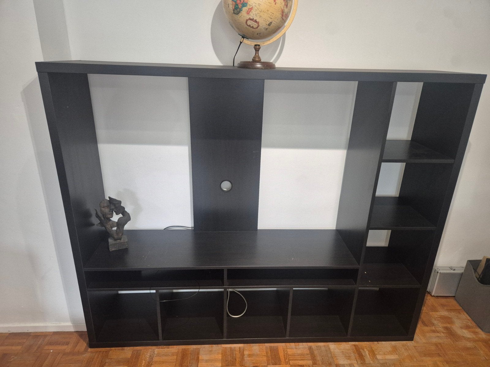Ikea Lappland tv-meubel zwart, Ophalen, Gebruikt, Zwart