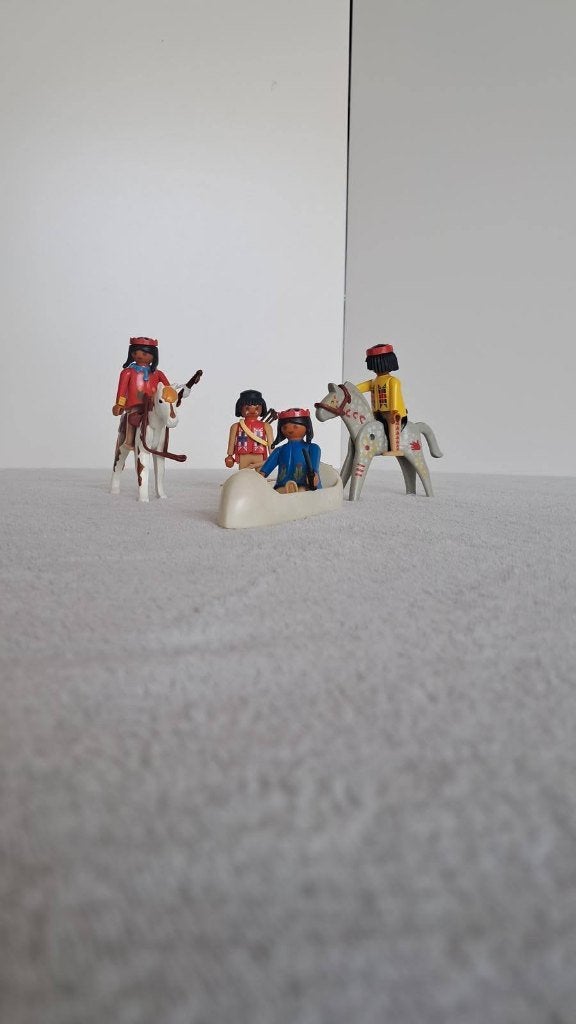 Playmobil: Indianen, Kinderen en Baby's, Ophalen, Gebruikt, Complete set, Figuren