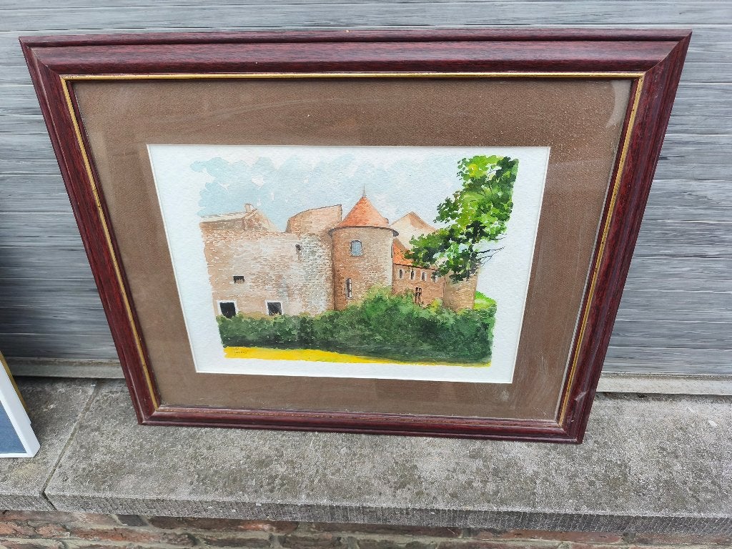 Aquarelle signe Paul perveux, Antiquités & Art, Enlèvement ou Envoi