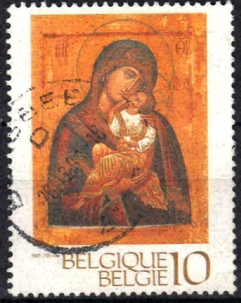 Belgique 1991 - Yvert/OBP 2437 - Noël et Nouvel An (ST), Timbres & Monnaies, Timbres | Europe | Belgique, Affranchi, Noël, Envoi