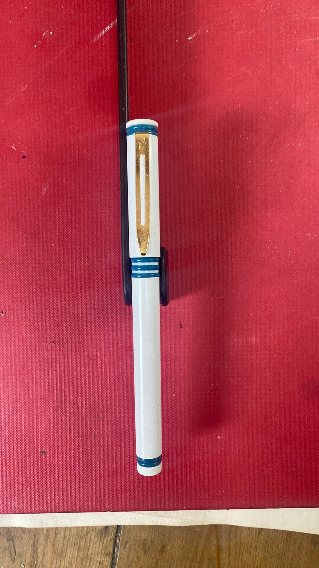 vulpen vintage Waterman Forum wit & blauw, Verzamelen, Ophalen of Verzenden, Zo goed als nieuw, Vulpen, Waterman