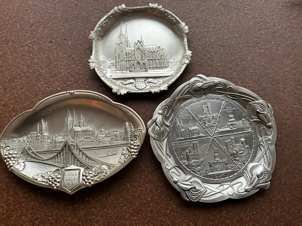 3 wandborden, souvenir Keulen, Ophalen of Verzenden