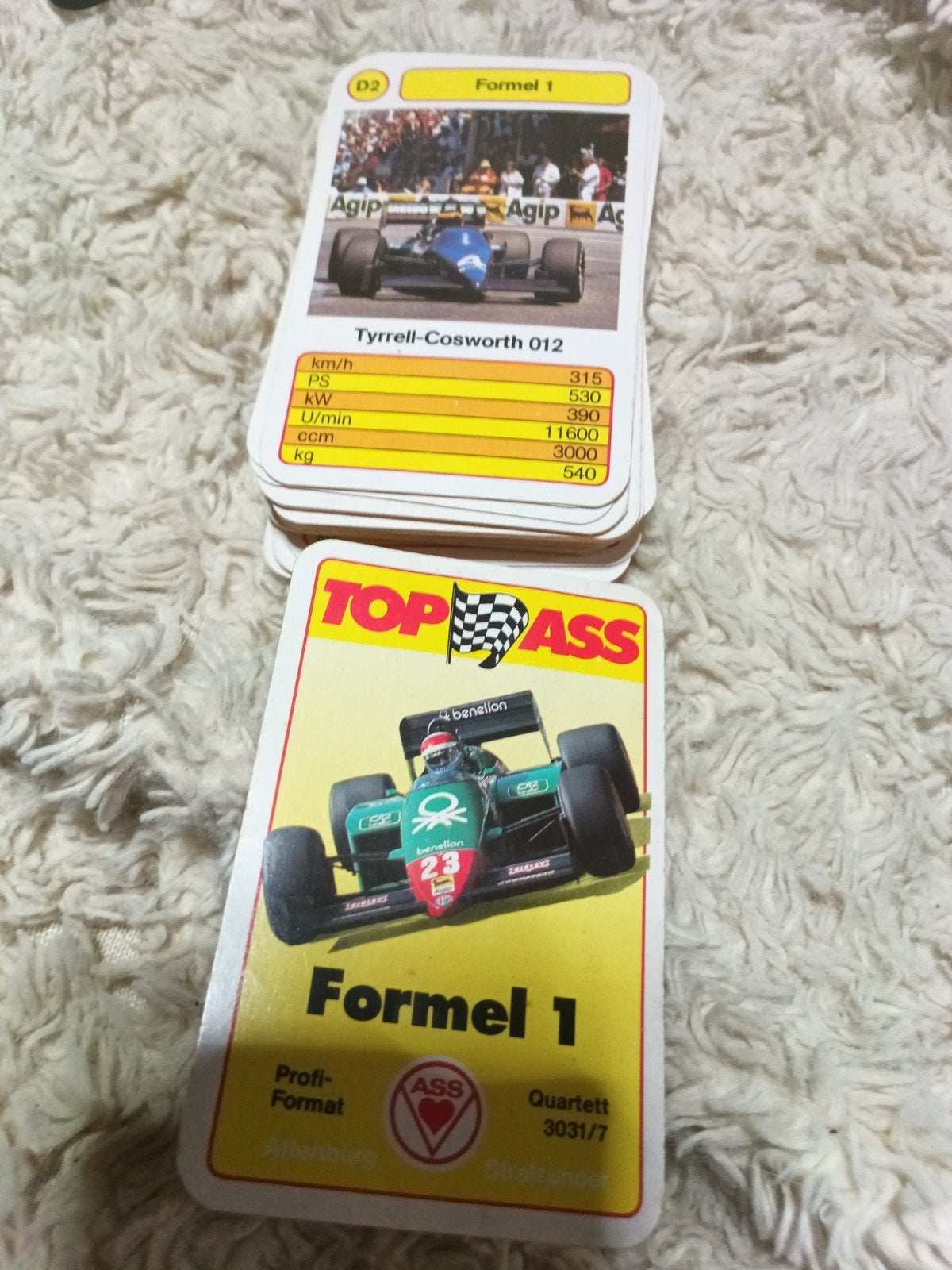 jeu de cartes complet, a été le jeu de l'année en 1988, Enlèvement ou Envoi
