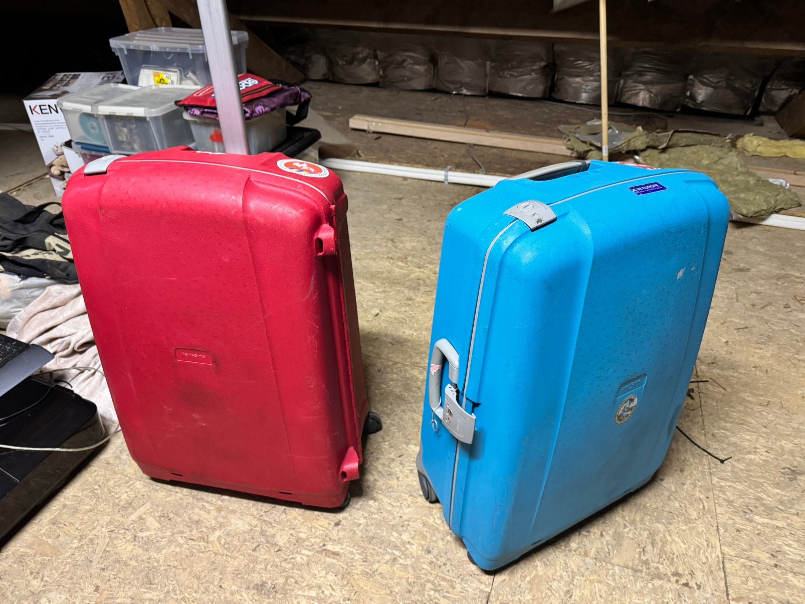 Samsonite, Handtassen en Accessoires, Koffers, Gebruikt, Hard kunststof, 45 tot 55 cm, 70 cm of meer