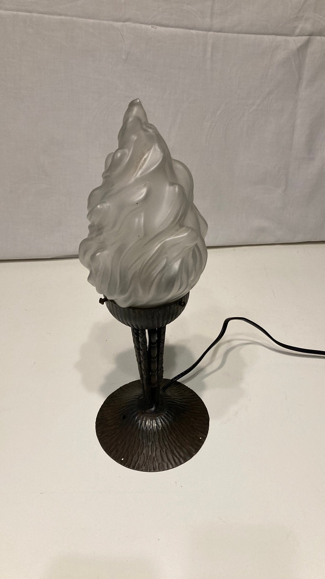 Lampe art deco fer forgé, Enlèvement ou Envoi