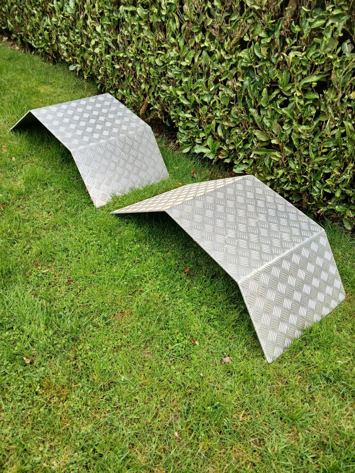 2 traanplaten., Ophalen, Zo goed als nieuw, Aluminium