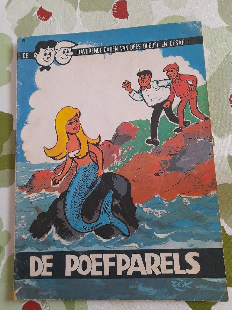 Dees Dubbel nr 6 "De poefparels "eerste druk jaren 70, Boeken, Stripverhalen, Ophalen of Verzenden, Gelezen