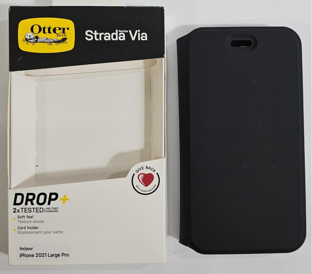 OtterBox Strada Via - iPhone 13 Pro - Zwart - Retourdeal, Niet ingevuld, Niet ingevuld, Niet ingevuld