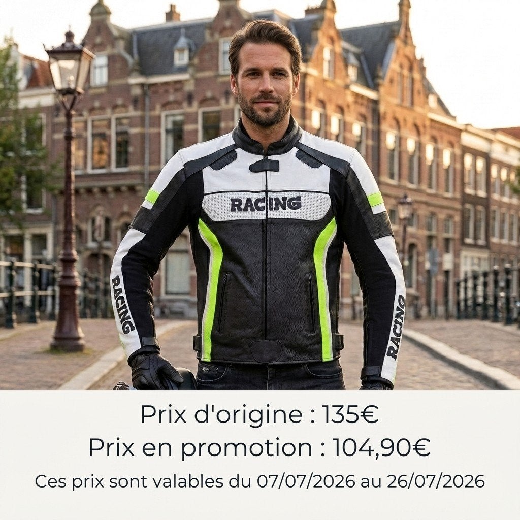 Nieuwe leren motorjas met CE-protectoren, Verzenden, Nieuw met kaartje, Dames, Jas | leer