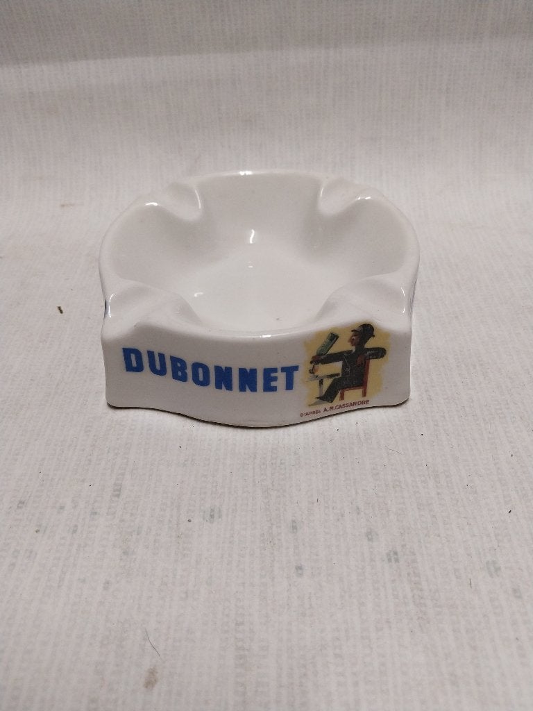 Oude asbak Dubonnet Morlant Champagne Reims Pètre Baudour, Ophalen, Gebruikt, Gebruiksvoorwerp
