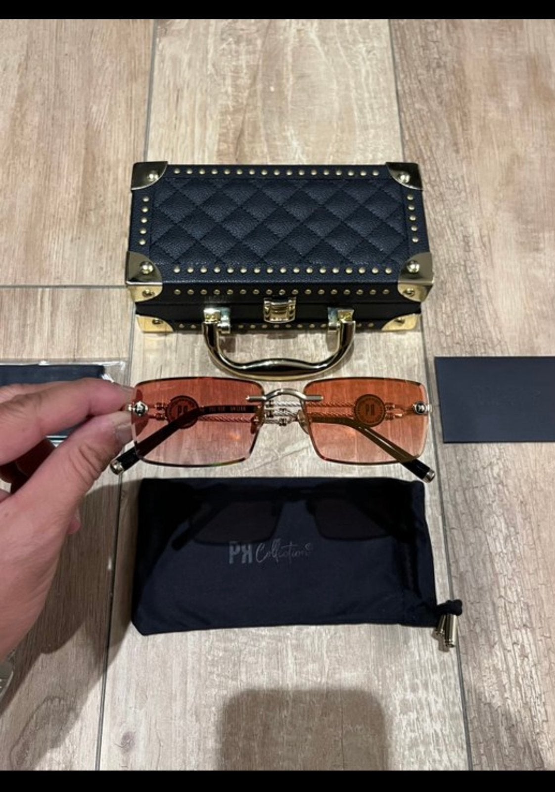 Lunettes de soleil, d’exception (PR), Bijoux, Sacs & Beauté, Porte-monnaie & Portefeuilles, Neuf, Autres marques, Orange, Enlèvement ou Envoi