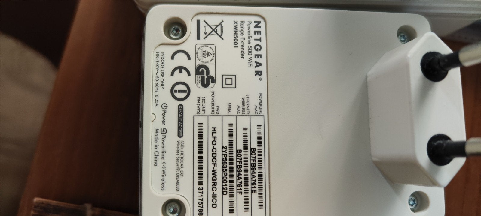 Netgear Powerline 500 WiFi-versterker, Computers en Software, Ophalen of Verzenden, Zo goed als nieuw