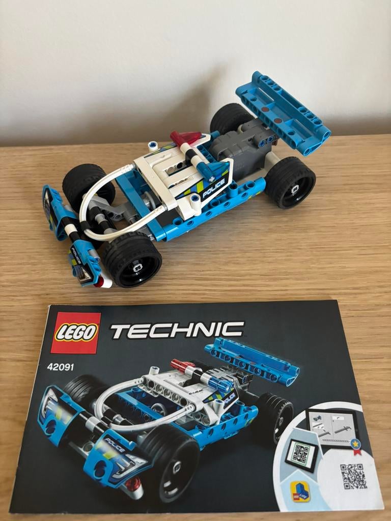 Lego technic Police Pursuit 42091, Lego, Ophalen of Verzenden, Zo goed als nieuw, Compleet
