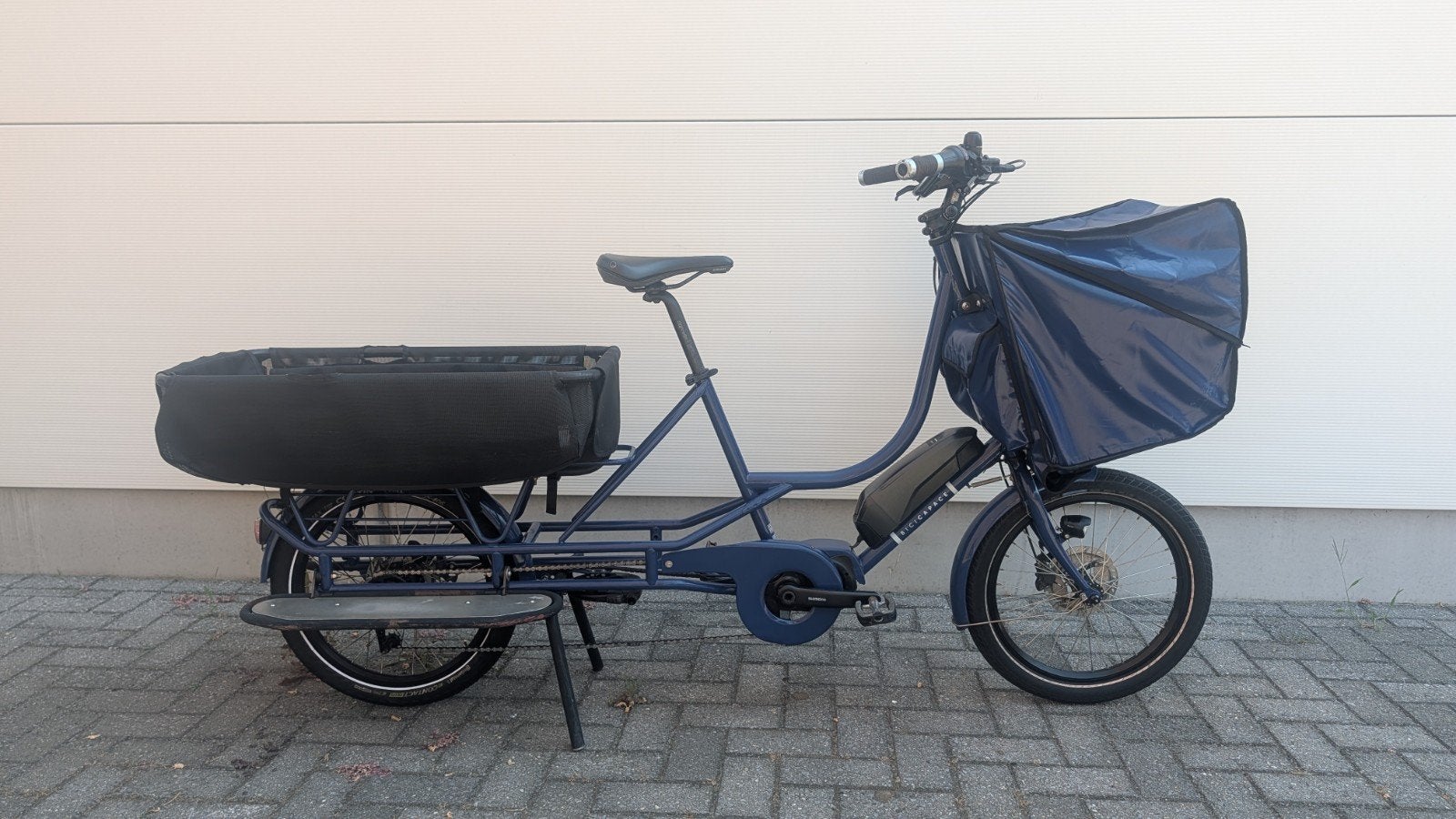 Bicicapace E-Justlong bakfiets – Shimano Steps, Vélos & Vélomoteurs, Vélos | Vélos avec bac, Utilisé, Autres marques, 3 enfants