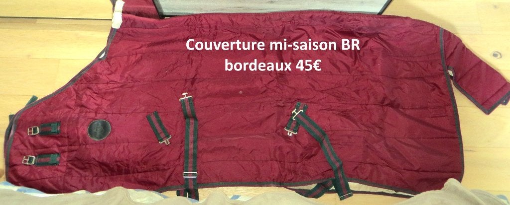 Couverture mi-saison BR, Animaux & Accessoires, Chevaux & Poneys | Couvertures & Couvre-reins, Full (L), BR, Enlèvement ou Envoi