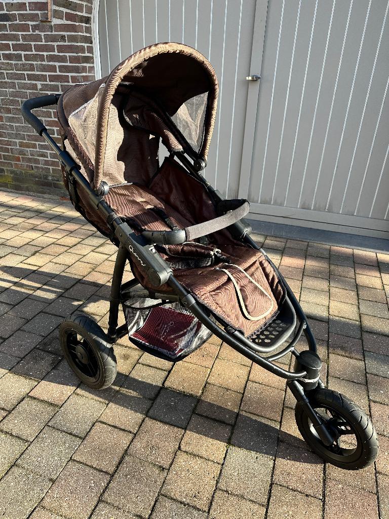 kinderwagen Quinny 3 in 1 + maxi cosi, buggy en draagmand, Pneus, Enlèvement, Poussette, Comme neuf