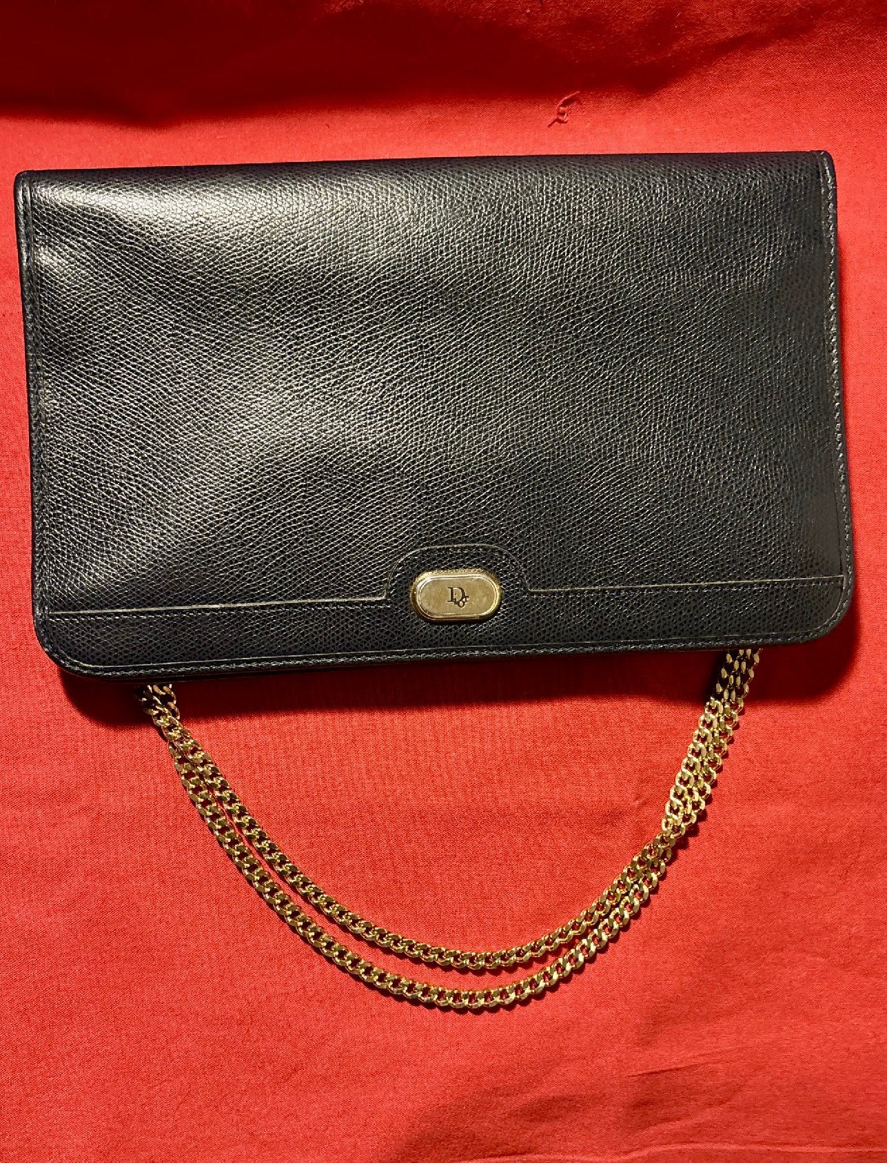 Christian Dior Élégant Sac à Bandoulière Vintage, Enlèvement ou Envoi, Utilisé, Bleu, Sac à bandoulière