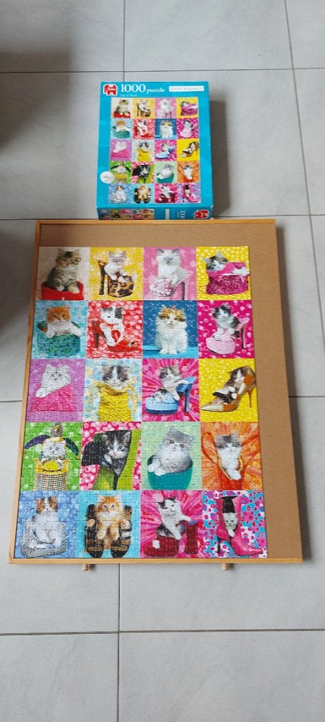 Complete puzzel jumbo 1000 stukjes, Ophalen, 500 t/m 1500 stukjes, Zo goed als nieuw, Legpuzzel