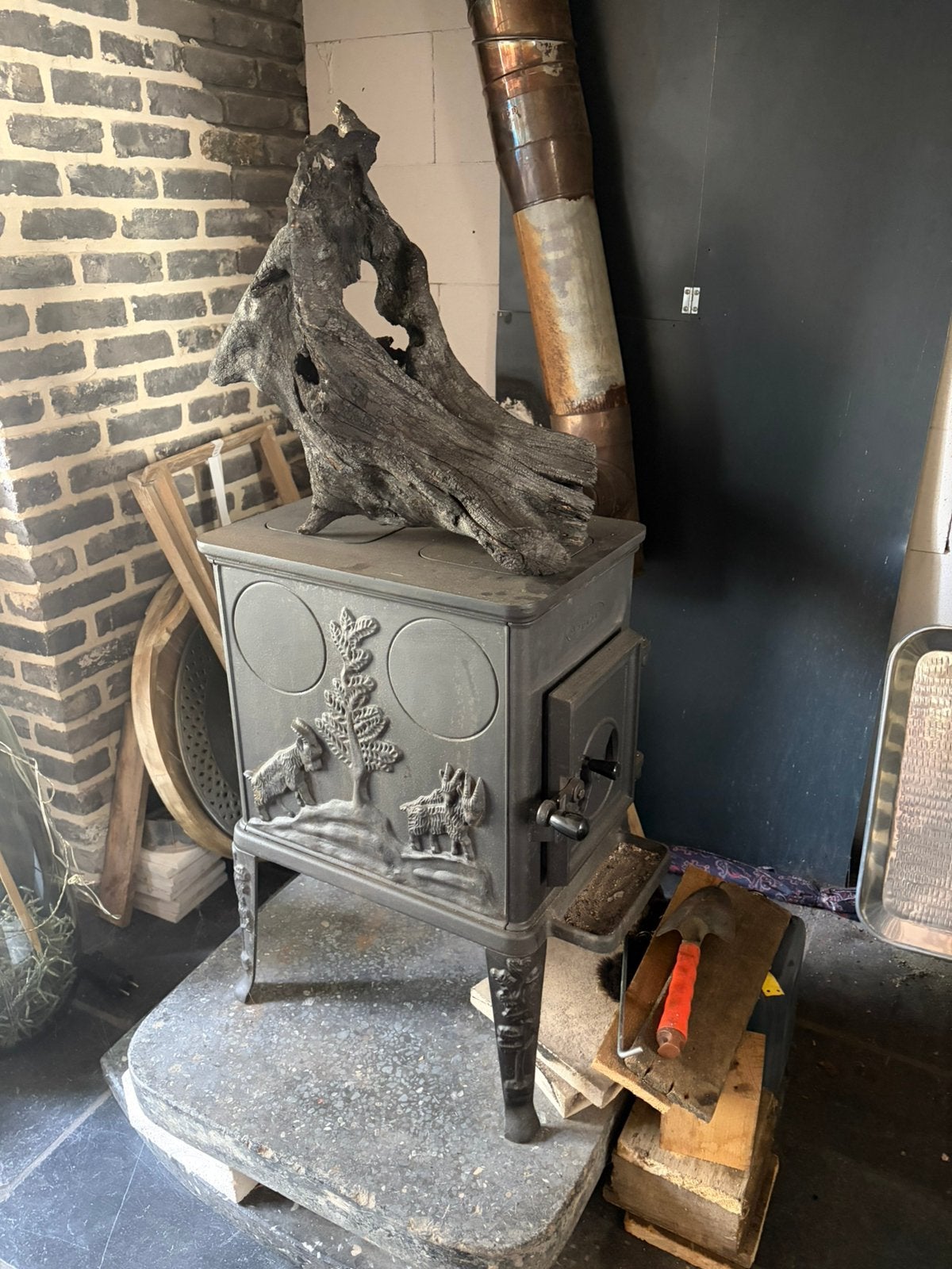 Dovre kachel 100, Ophalen, Gebruikt, Houtkachel, Vrijstaand